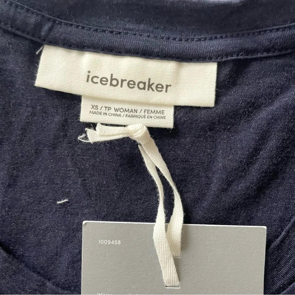 Icebreaker Merino Tech Lite II Short Sleeve T-Shirt Ski Stripes  size XS - Picture 5 of 7